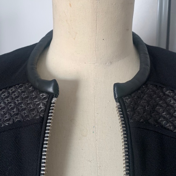 The Kooples black zip up jacket size 4 - Picture 3 of 9